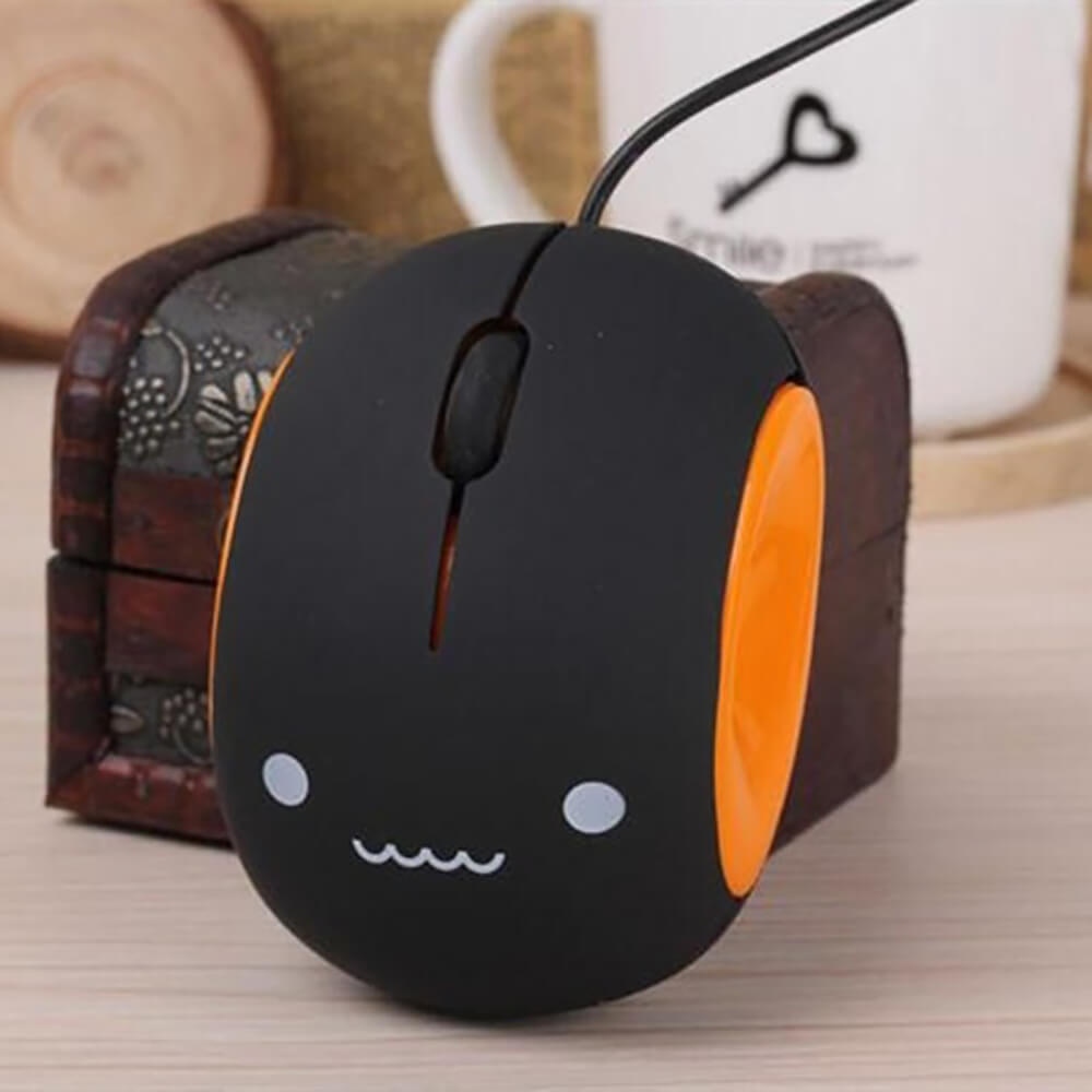 Mini Wink OwO Face Emoji Mouse 1200 DPI USB