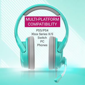 Modern Over-Ear Gaming Headset Mic Stereo 3.5mm Jack Multi-Platform Compatibility