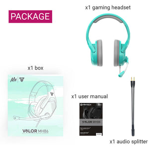 Modern Over-Ear Gaming Headset Mic Stereo 3.5mm Jack Package