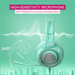 Neko Ear Headset High-Sensitivity Microphone In-Line Volume Control 3.5mm Jack