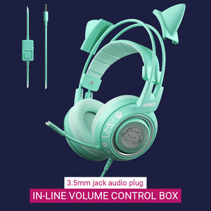 Neko Ear Headset Microphone In-Line Volume Control Box 3.5mm Jack