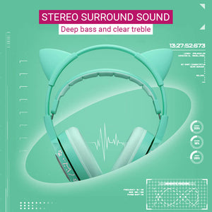 Neko Ear Headset Microphone In-Line Volume Control 3.5mm Jack Stereo Surround Sound