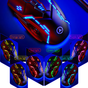 Optical Futuristic Gaming Mouse 3200 DPI RGB Backlight Colors  USB