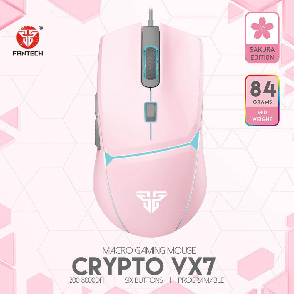 Optical Mouse Macro 8000 DPI Backlight USB