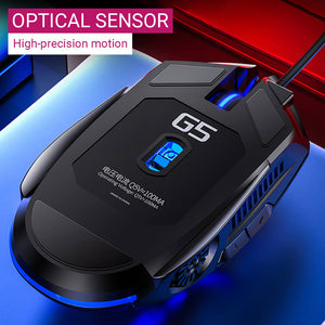 Optical Sensor Futuristic Gaming Mouse 3200 DPI Backlight USB