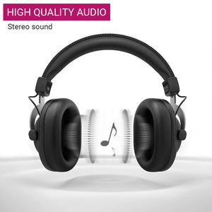 Over-Ear Double Color Headphones Stereo Sound 3.5mm Jack High Quality Audio