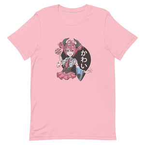 Pink Cute Pastel Goth Lolipop Demon Shirt Devil Horn