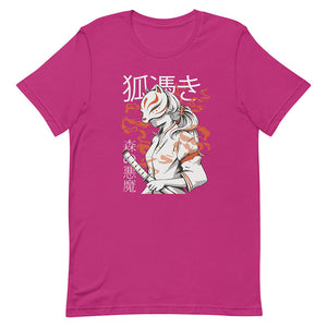 Pink Dark Shadow Kitsune Girl Shirt Black Widow Katana