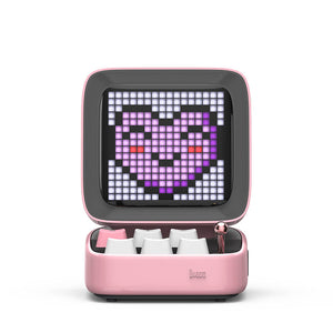 Pink DIY Pixel Art Speaker Wireless LED Microphone