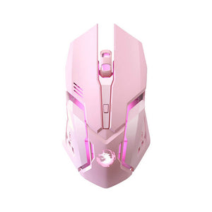 Pink Eagle Mouse Wireless 2400 DPI Backlight Girly