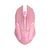 Pink Fox Mouse Wireless 1600 DPI Optical Backlight