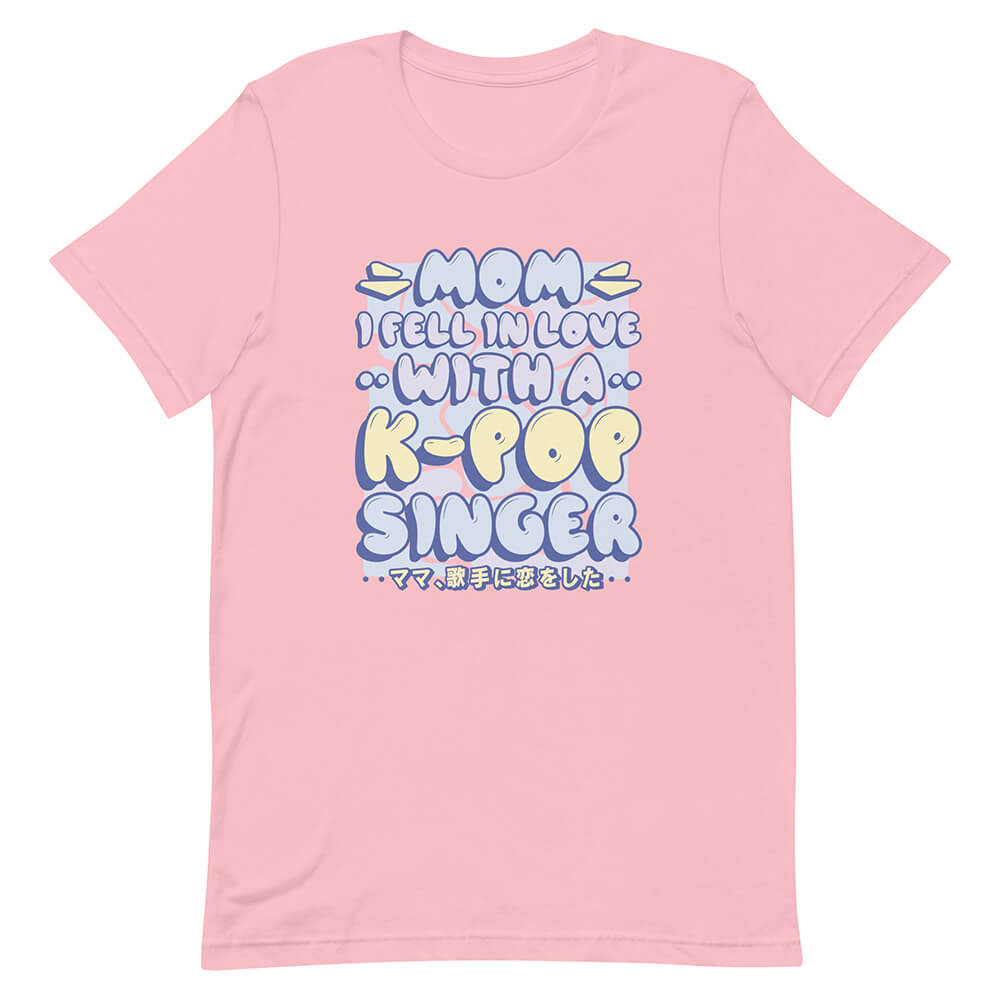 Pink Funny K-Pop Singer Love Shirt Soft Color