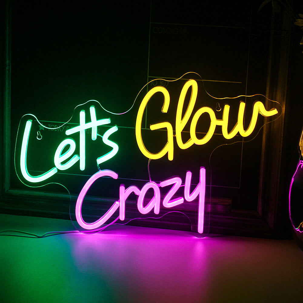Glowing Crazy Neon Sign LED Lighting - Dubsnatch