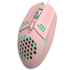 Honeycomb Mouse Fan USB LED 3200 DPI - Dubsnatch