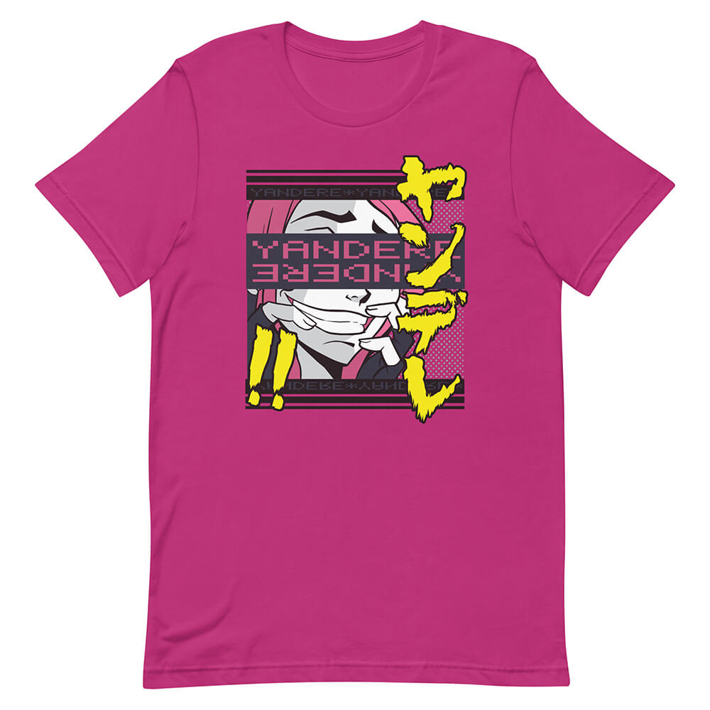Pink Hysterical Anime Waifu Yandere Shirt Crazy Dangerous Zone