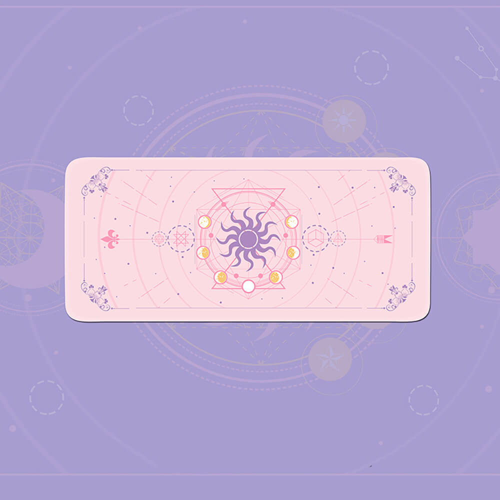 Pink Large Hourglass Timer Spell Mouse Pad Non-Slip