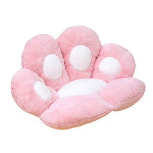 Pink Lovely Pastel Cat Paw Backrest Cushion