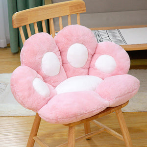 Pink Lovely Pastel Cat Paw Backrest Cushion Picture