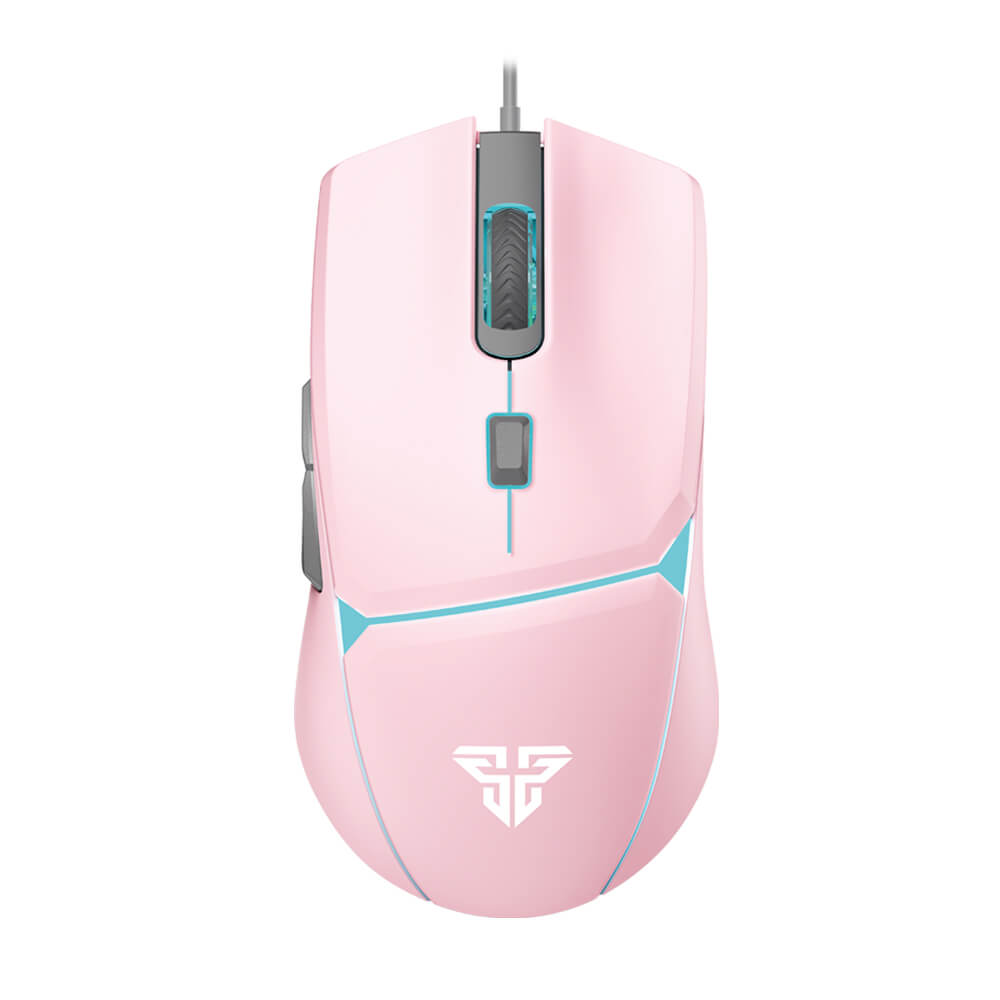 Pink Optical Mouse Macro 8000 DPI Backlight USB