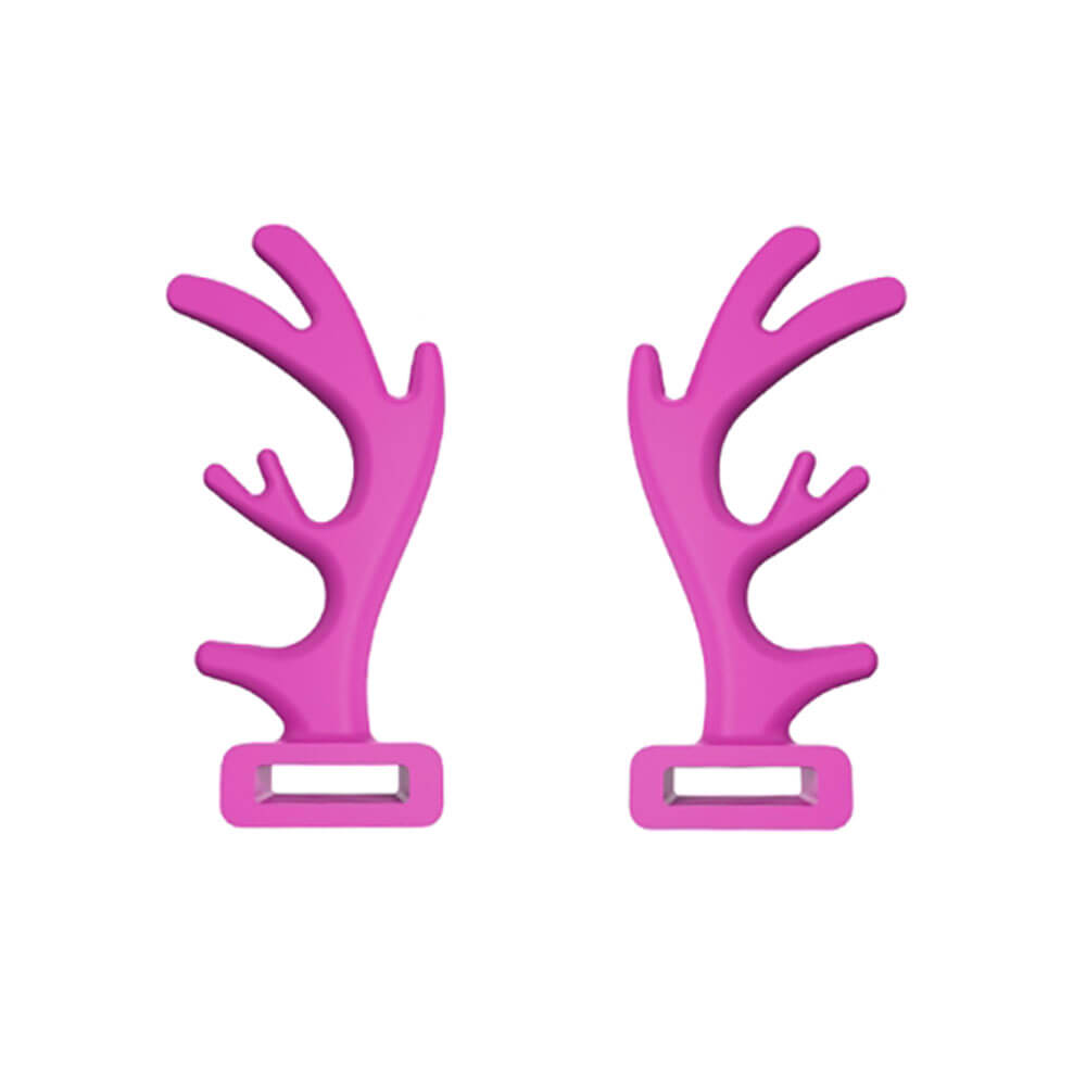 Pink Removable Pair Deer Antler Headphones Attachment