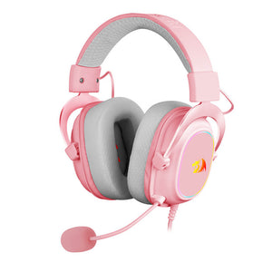 Pink RGB Headset Noise Canceling Microphone 7.1 USB