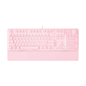 Pink RGB Mechanical Keyboard Gamer Macro Wrist Rest