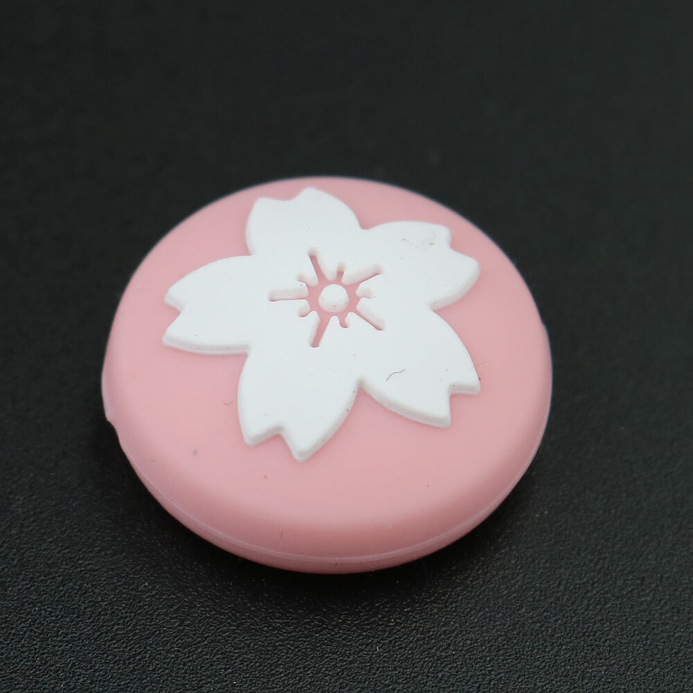 Pink White Sakura Flower Thumb Grip Nintendo Switch Controller