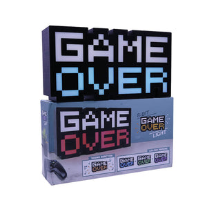 Pixelated Game Over LED Light Lamp with Box