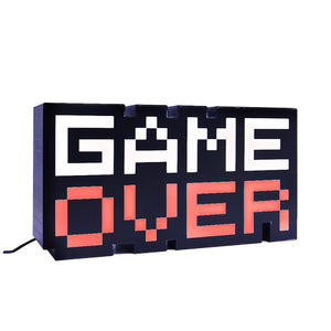Pixelated Game Over LED Light Lamp