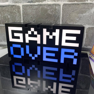 Pixelated Game Over LED Light Lamp RGB Color