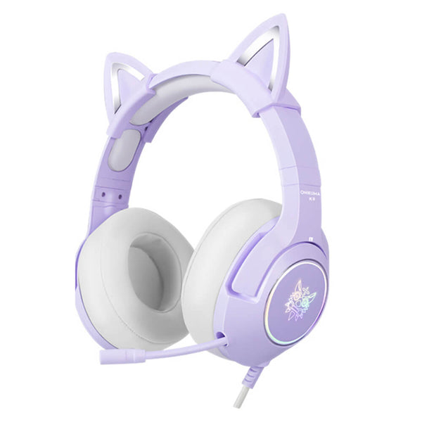 Kawaii Kitty Headset Microphone LED 3.5mm Jack Dubsnatch