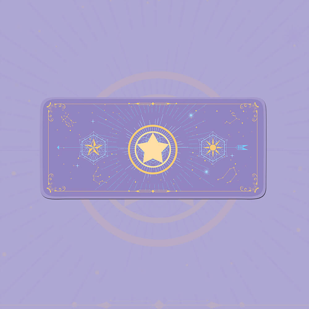 Purple Large Magic Moon Spell Mouse Pad Non-Slip