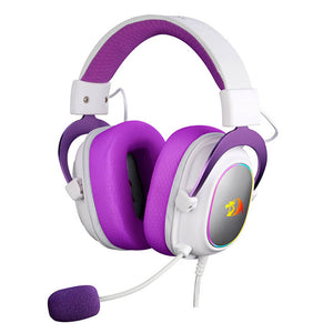 Purple RGB Headset Noise Canceling Microphone 7.1 USB