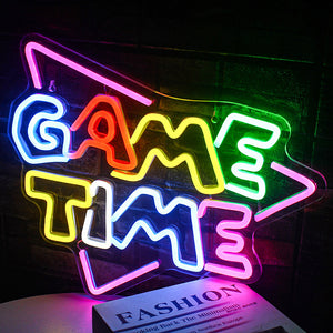 Radiant Game Time Neon Sign LED Light