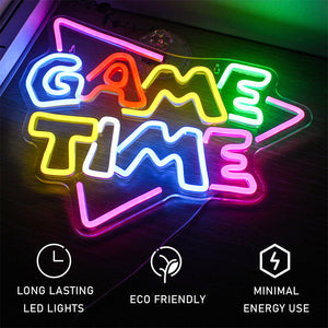 Radiant Game Time Neon Sign LED Light Features