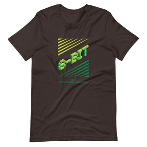 Retro Gaming T-Shirt - 8 Bit Original Gamer - Pixelated - Alternative - Brown - Dubsnatch