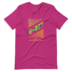 Retro Gaming T-Shirt - 8 Bit Original Gamer - Pixelated - Berry - Dubsnatch