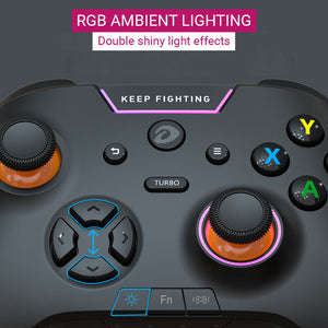RGB Ambient Lighting 2.4GHz Wireless Competitive Tri-Mode Controller DualShock PC