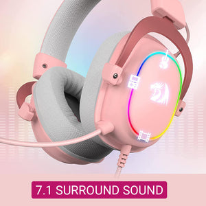 RGB Headset Noise Canceling Microphone 7.1 Surround Sound USB