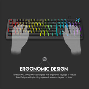RGB Mechanical Keyboard Gamer Macro Wrist Rest Ergonomic Design