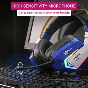 RGB 7.1 Surround Sound Mecha Headset High-Sensitivity Microphone USB