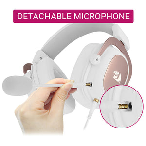 7.1 Surround-Sound Headset Noise-Canceling Detachable Microphone