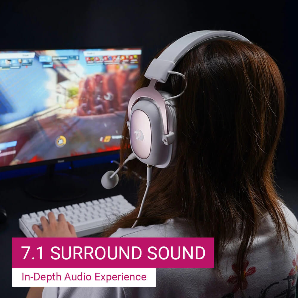 7.1 Surround-Sound Headset Noise-Canceling Microphone Audio Experience