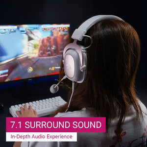 7.1 Surround-Sound Headset Noise-Canceling Microphone Audio Experience