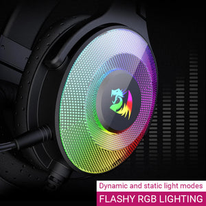 7.1 Surround Sound Over-Ear Headset Mic RGB Lighting USB