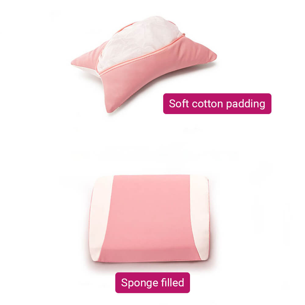 Sweet Pastel Embroidery Gaming Chair Reclining Backrest Armrest Cushions