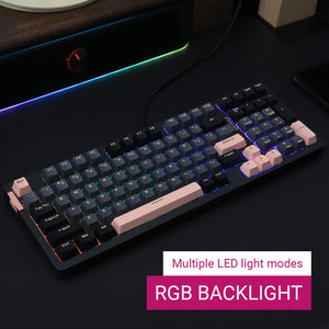 Tri-Color Mechanical Keyboard Hotswap Colorful RGB Backlight