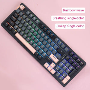 Tri-Color Mechanical Keyboard Hotswap RGB Backlight LED Light Modes