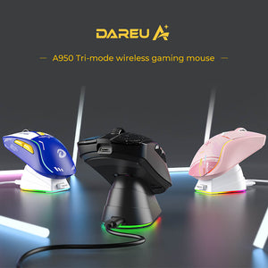 Tri-mode Gaming Mouse 6400 DPI RGB Backlight A950