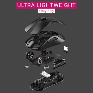 Tri-mode Gaming Mouse 6400 DPI RGB Backlight Lightweight